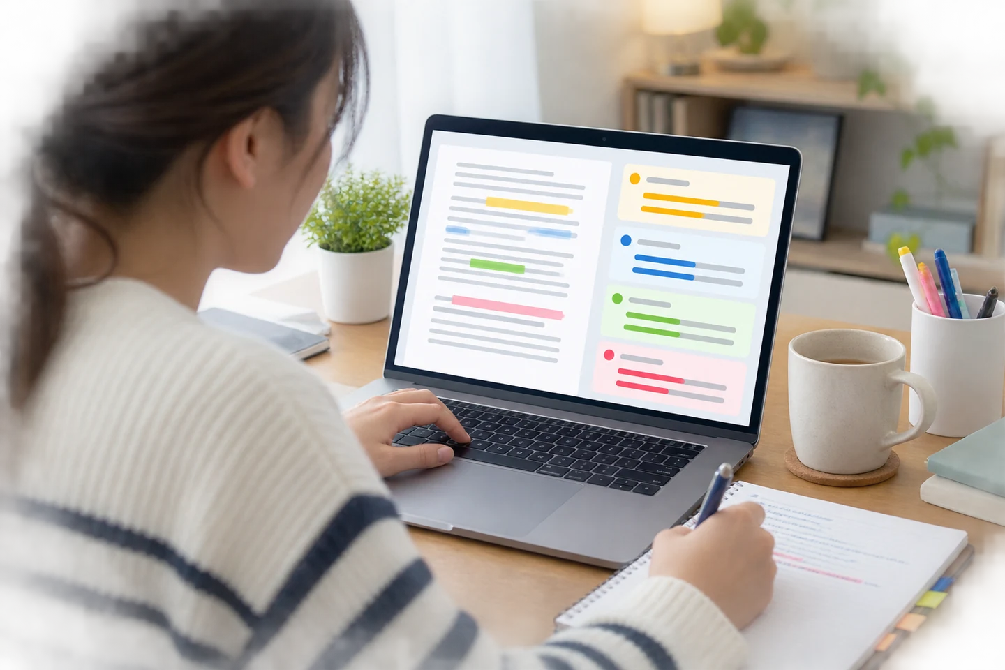 How AI band scoring works (and how accurate it is) — illustrated English exam study guide