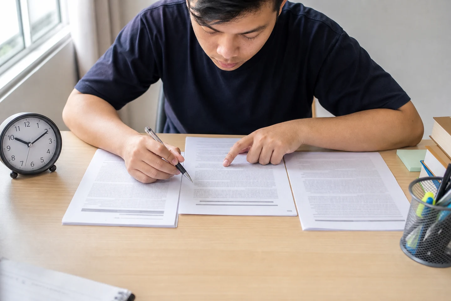 IELTS Reading: skimming, scanning and beating the clock — illustrated English exam study guide