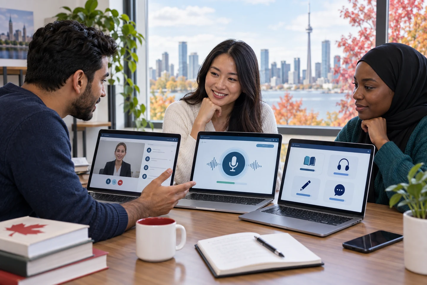 CELPIP vs IELTS General vs PTE Core for Canada: how to choose — visual guide