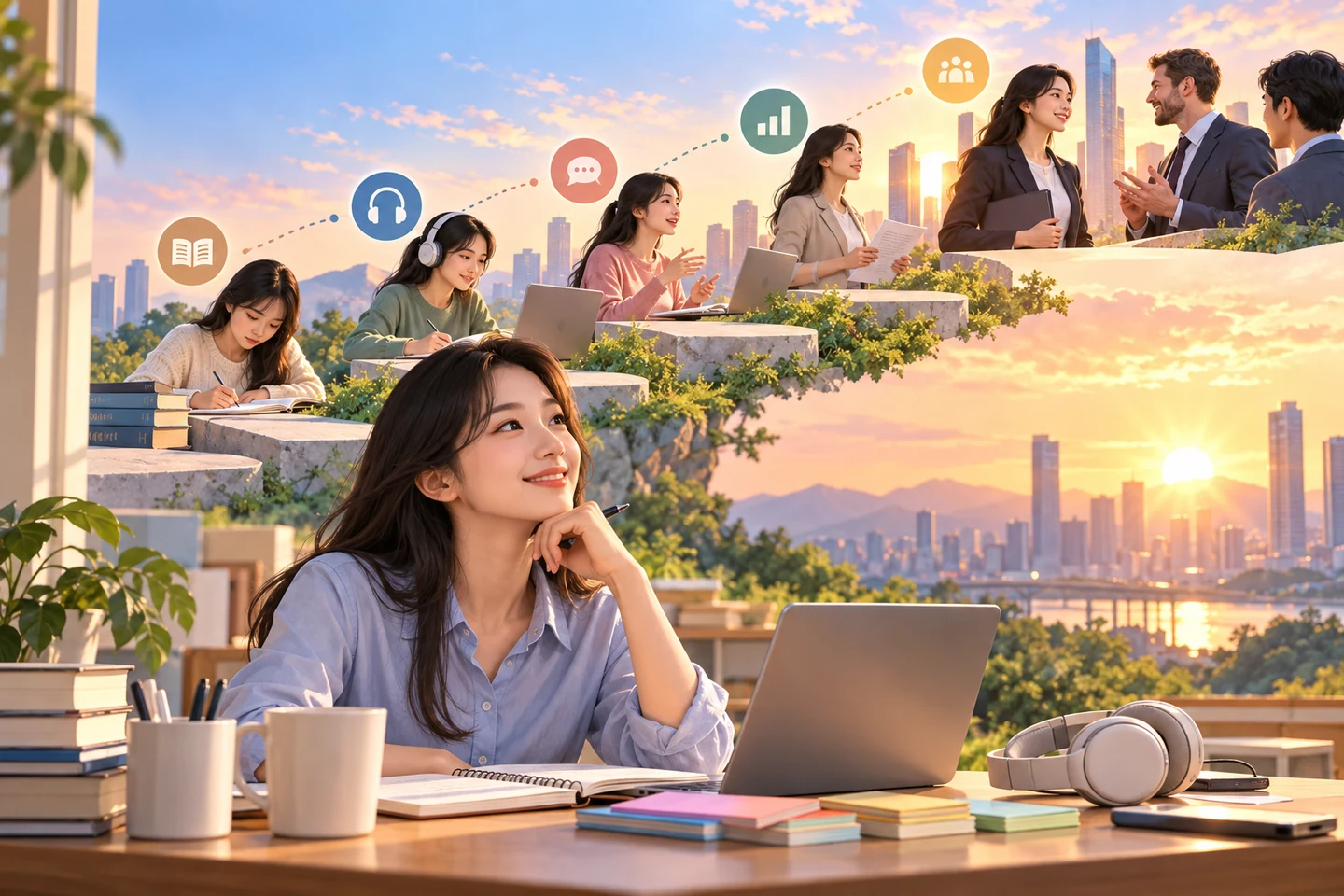 แผน TOEIC 700 สำหรับมือใหม่: เส้นทาง 8 สัปดาห์ที่ทำได้จริง — ภาพสรุปแนวคิด
